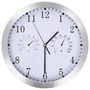 Voir la diapositive 2 : VIDAXL Horloge murale a quartz Hygrometre et thermometre 30 cm Blanc