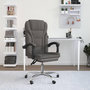 Voir la diapositive 1 : VIDAXL Fauteuil inclinable de bureau Gris fonce Tissu