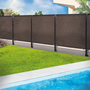 Voir la diapositive 2 : ID MARKET Brise vue renforcé 1,5 x 10 M taupe 220 gr/m² luxe PRO