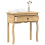 Voir la diapositive 1 : VIDAXL Table console  73x35x73 cm bois de pin massif