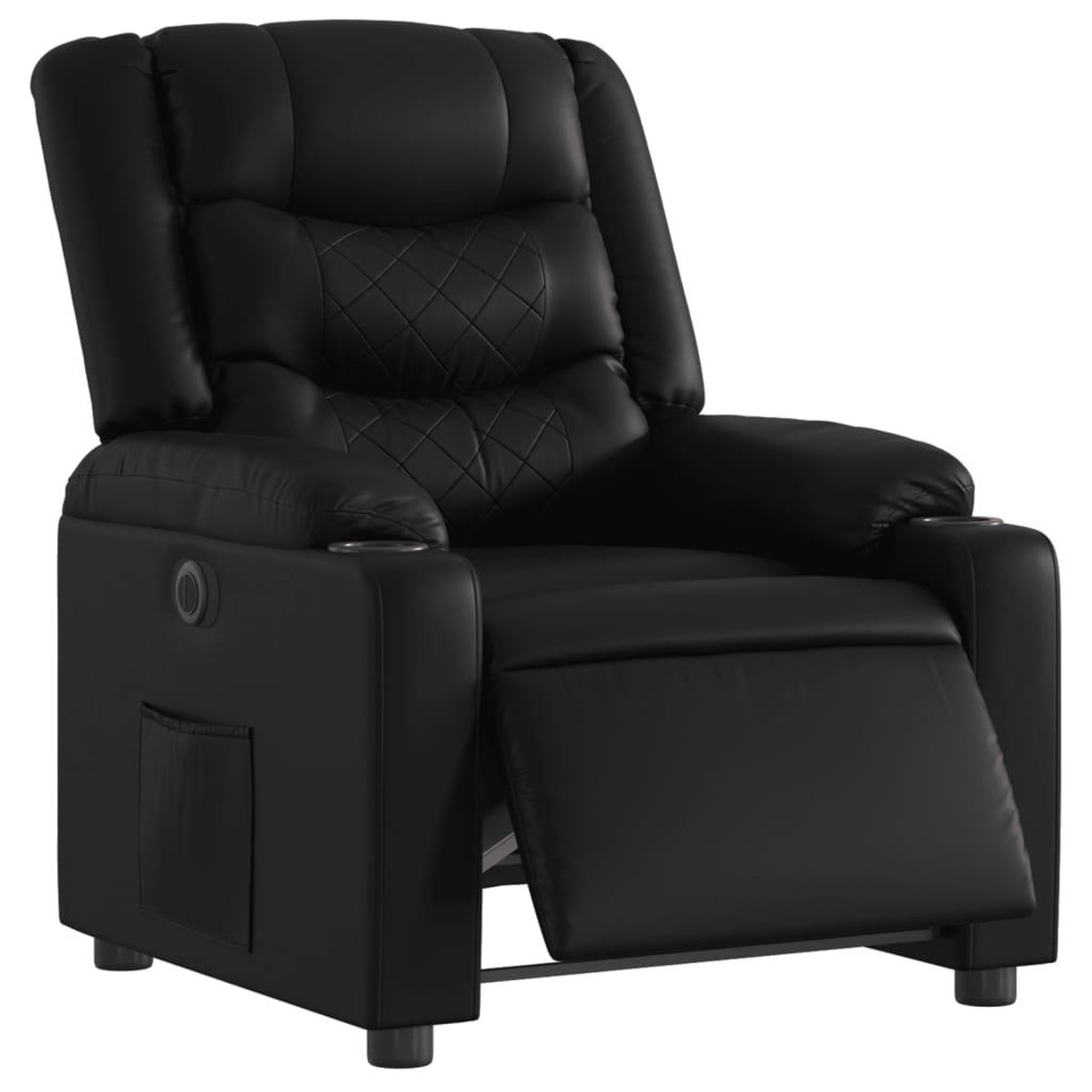 Voir la diapositive 3 : VIDAXL Fauteuil inclinable electrique Noir Similicuir
