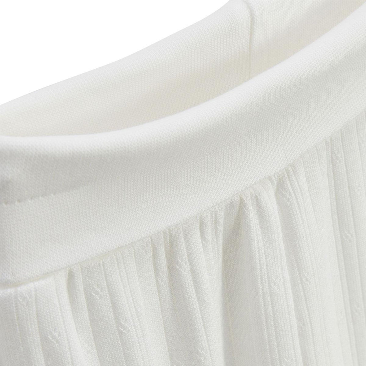 Petit Béguin Ensemble bébé gilet et pantalon à pied en pointelle Badian