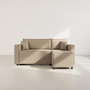 Voir la diapositive 5 : BEST MOBILIER Jonas - canapé d'angle réversible 4 places convertible avec coffre en tissu texturé