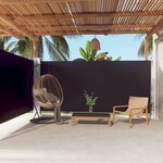 VIDAXL Auvent lateral retractable Noir 180x600 cm