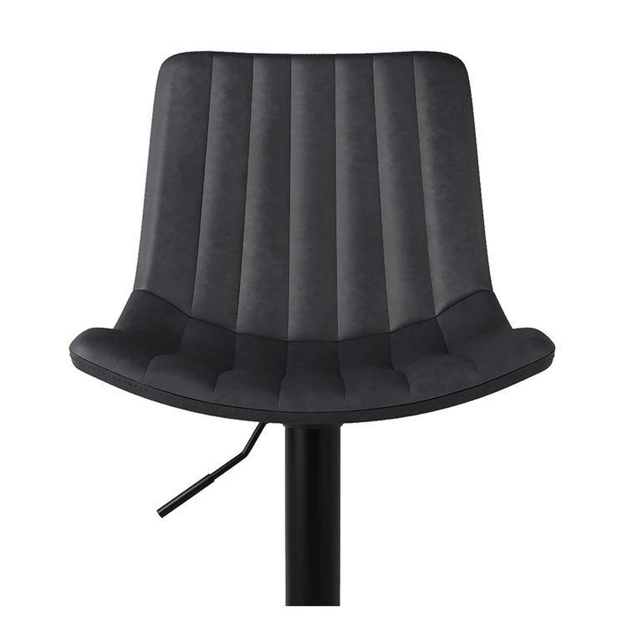 Voir la diapositive 6 : MAISON PAVANE Lot de 2 chaises de bar réglables 62,5/83 cm gris foncé-killi