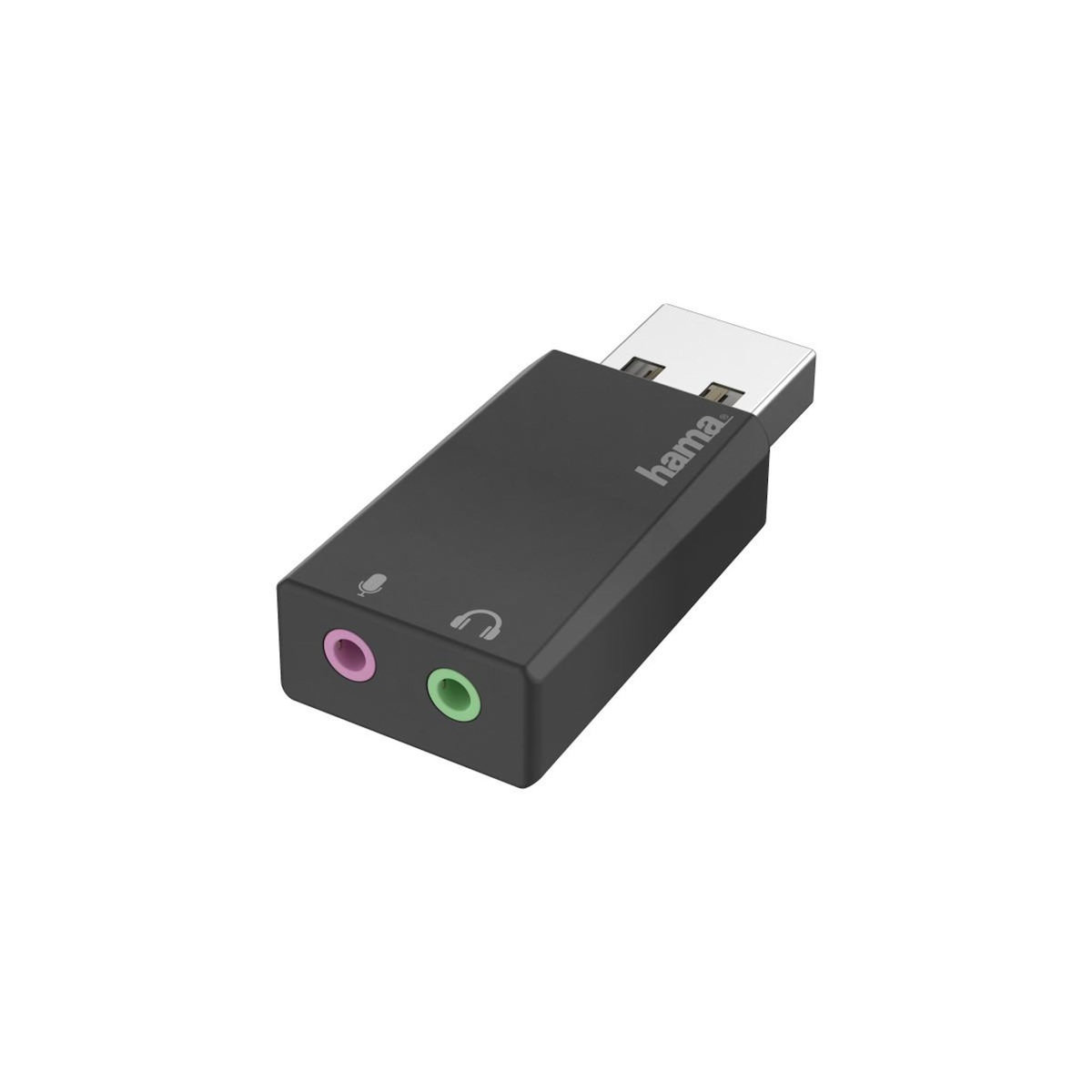 Hama Hama 00200323 changeur de genre de câble USB 2x3.5 mm Noir