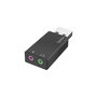 Voir la diapositive 2 : Hama Hama 00200323 changeur de genre de câble USB 2x3.5 mm Noir