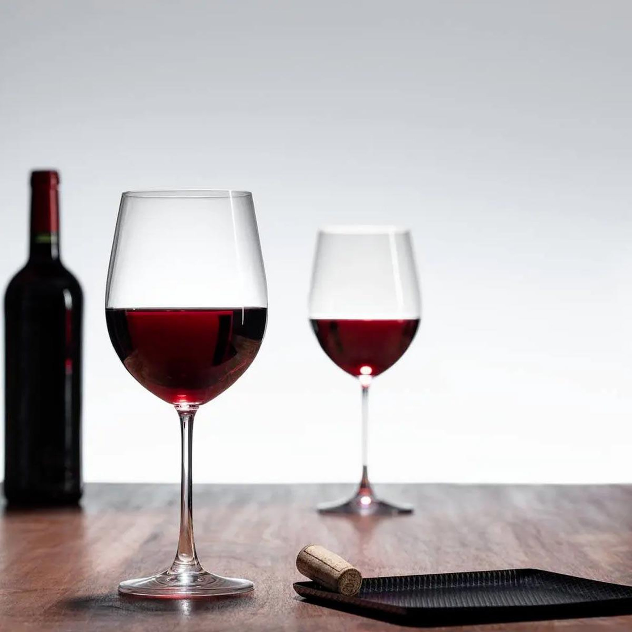 Voir la diapositive 2 : SECRET DE GOURMET Lot de 2 verres à vin  bordeaux  61cl transparent