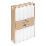 COMPTOIR DE LA BOUGIE Lot de 10 Bougies Bâton Déco  Hugo  16cm Blanc