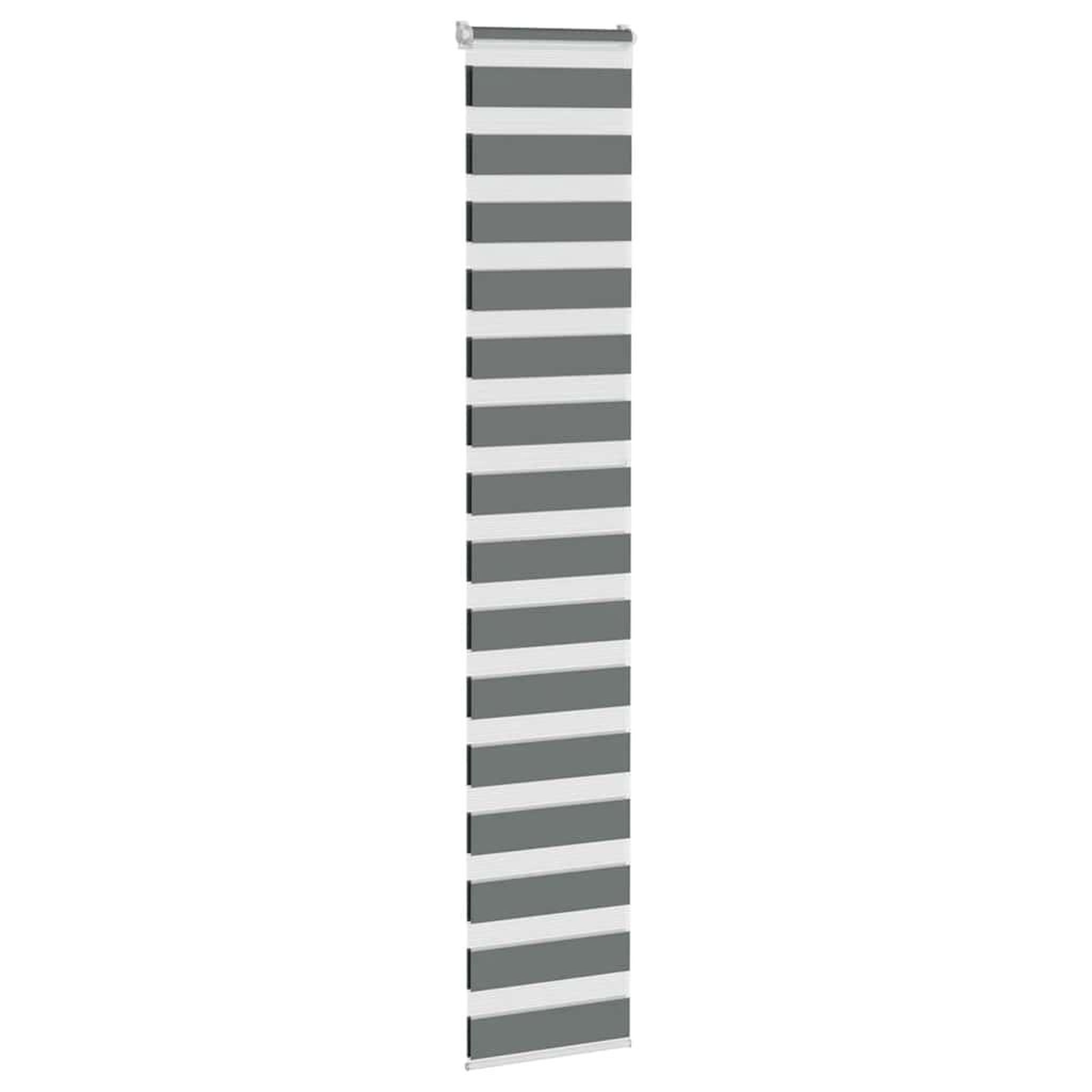 Voir la diapositive 3 : VIDAXL Store zebre gris fonce largeur du tissu 40,9 cm polyester