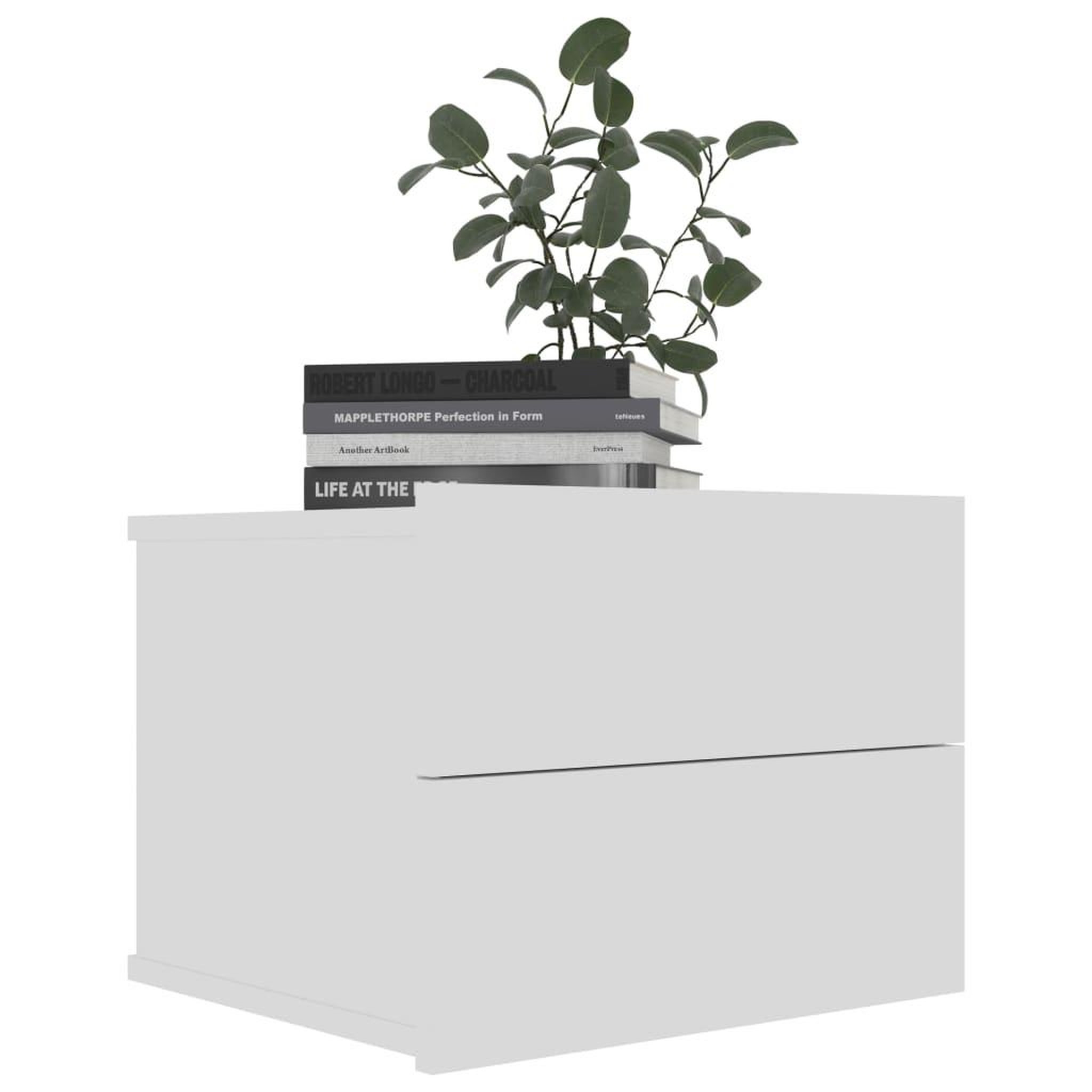 Voir la diapositive 4 : VIDAXL Tables de chevet 2 pcs Blanc 40x30x30 cm Bois d'ingenierie