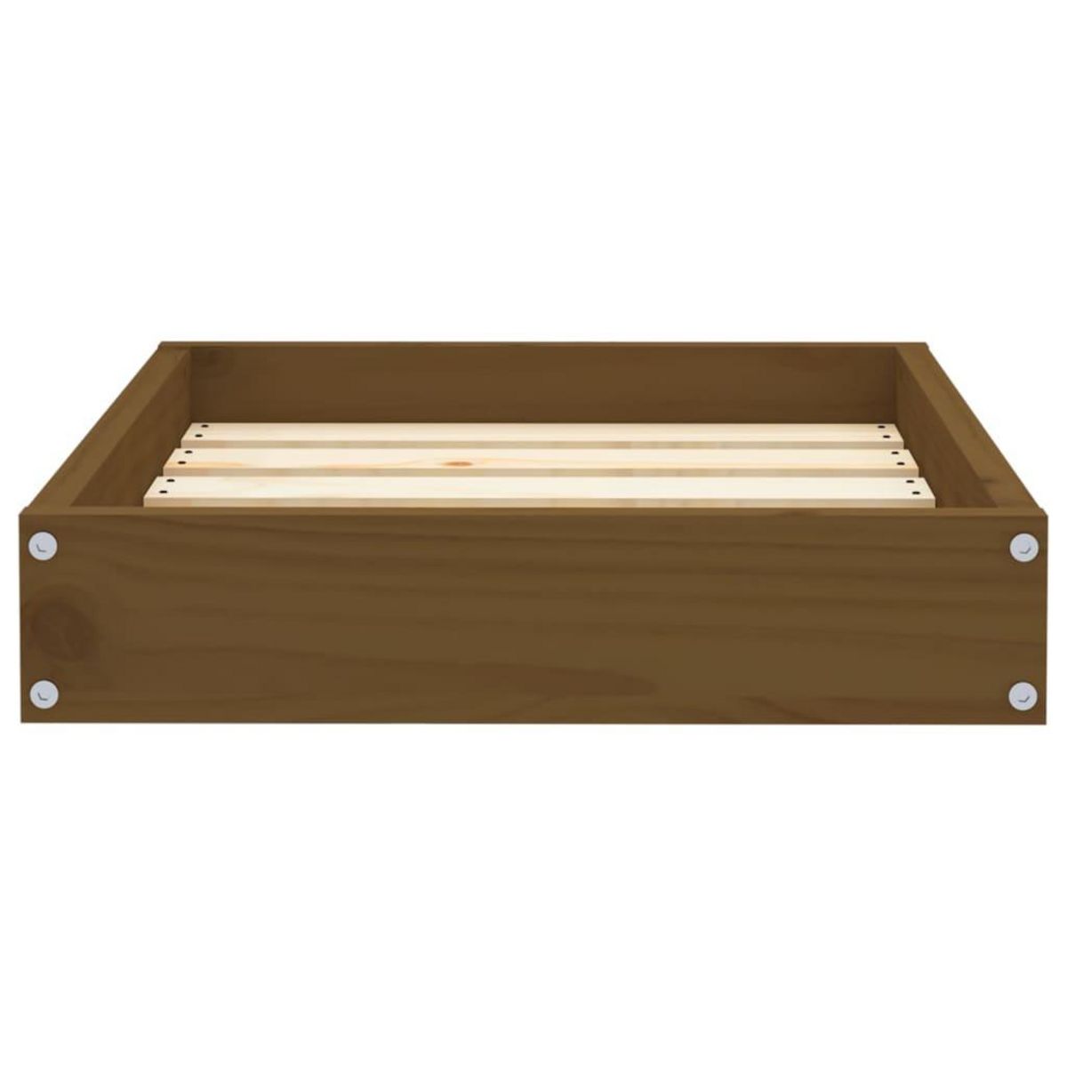 VIDAXL Lit pour chien Marron miel 51,5x44x9 cm Bois de pin solide