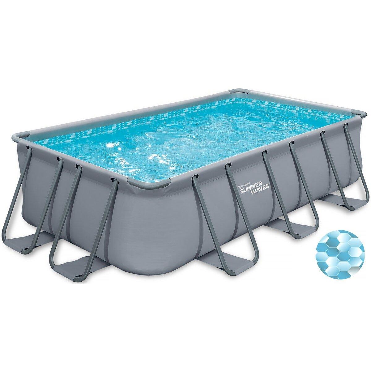 Habitat et Jardin Piscine tubulaire LUDO 3 - 5.49 x 2.74 x 1.32 m - filtration 5.29 m3/h