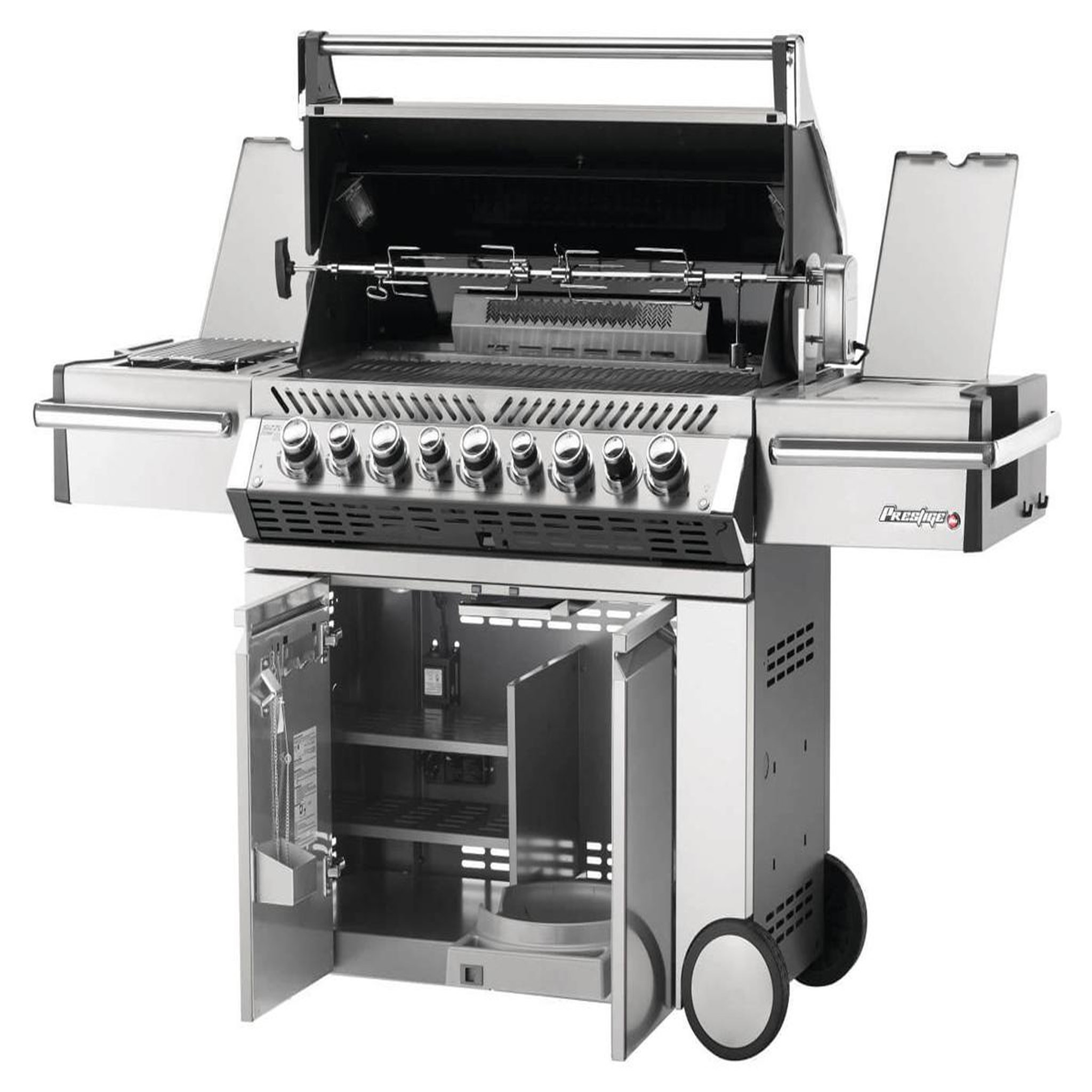 Voir la diapositive 3 : NAPOLEON Barbecue à gaz Prestige Pro 665 SIB inox 5 brûleurs + Sizzle Zone + brûleur arrière + fumoir - Napoleon