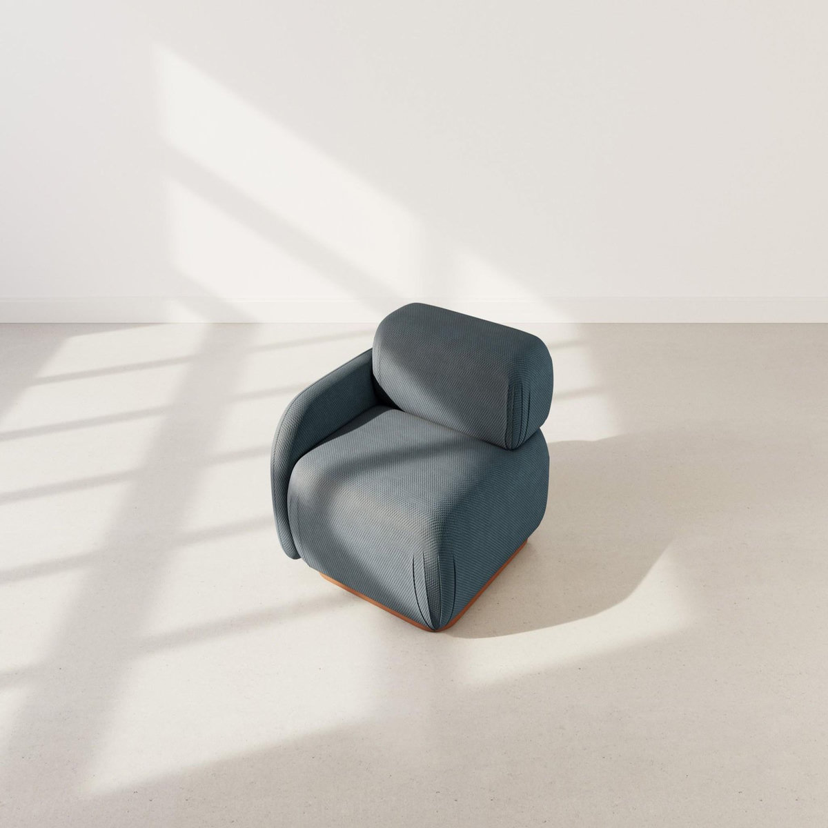 LISA DESIGN Penelope - module d'assise gauche en velours texturé