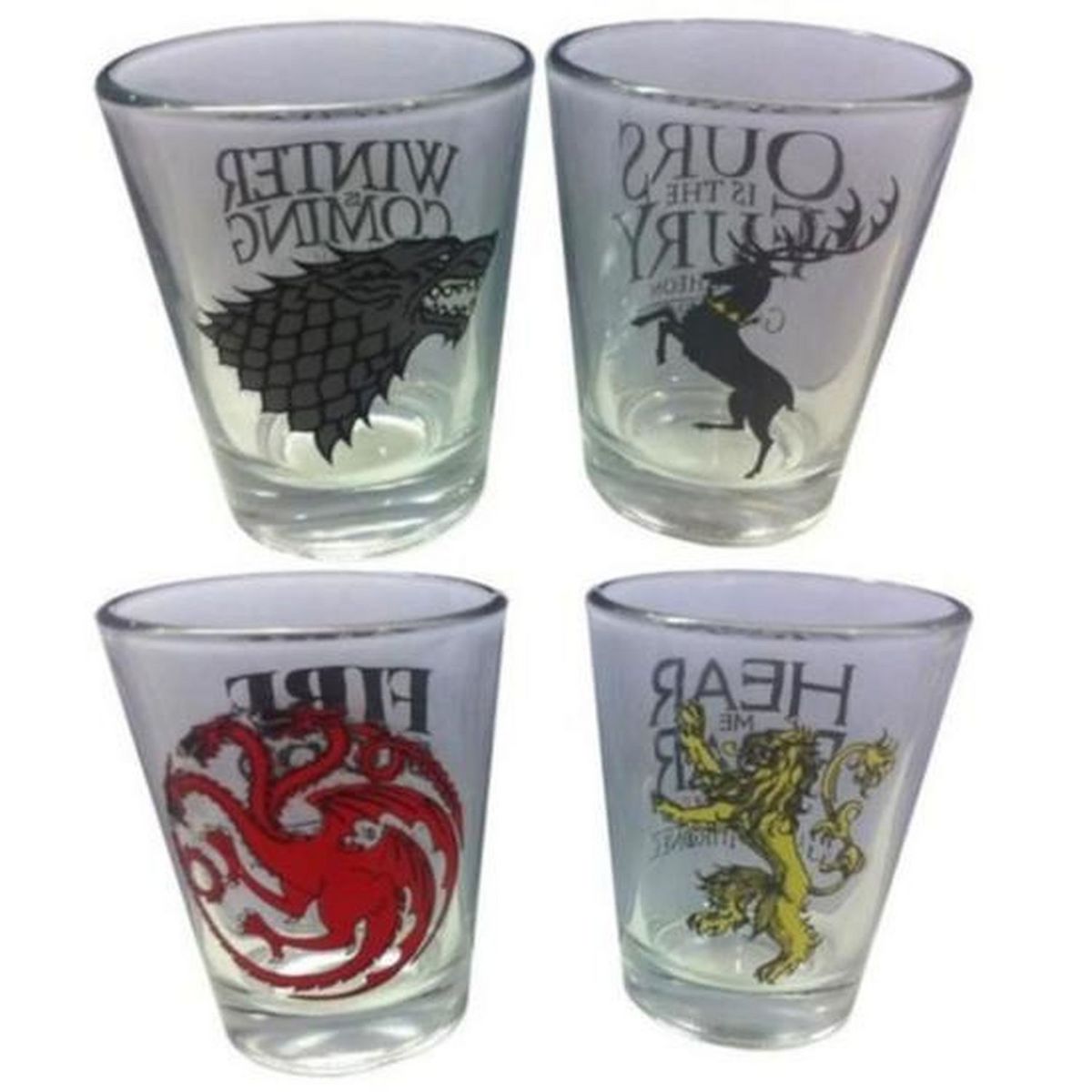 Set de 4 verres shooter - Game Of Thrones
