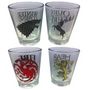 Voir la diapositive 1 : Set de 4 verres shooter - Game Of Thrones