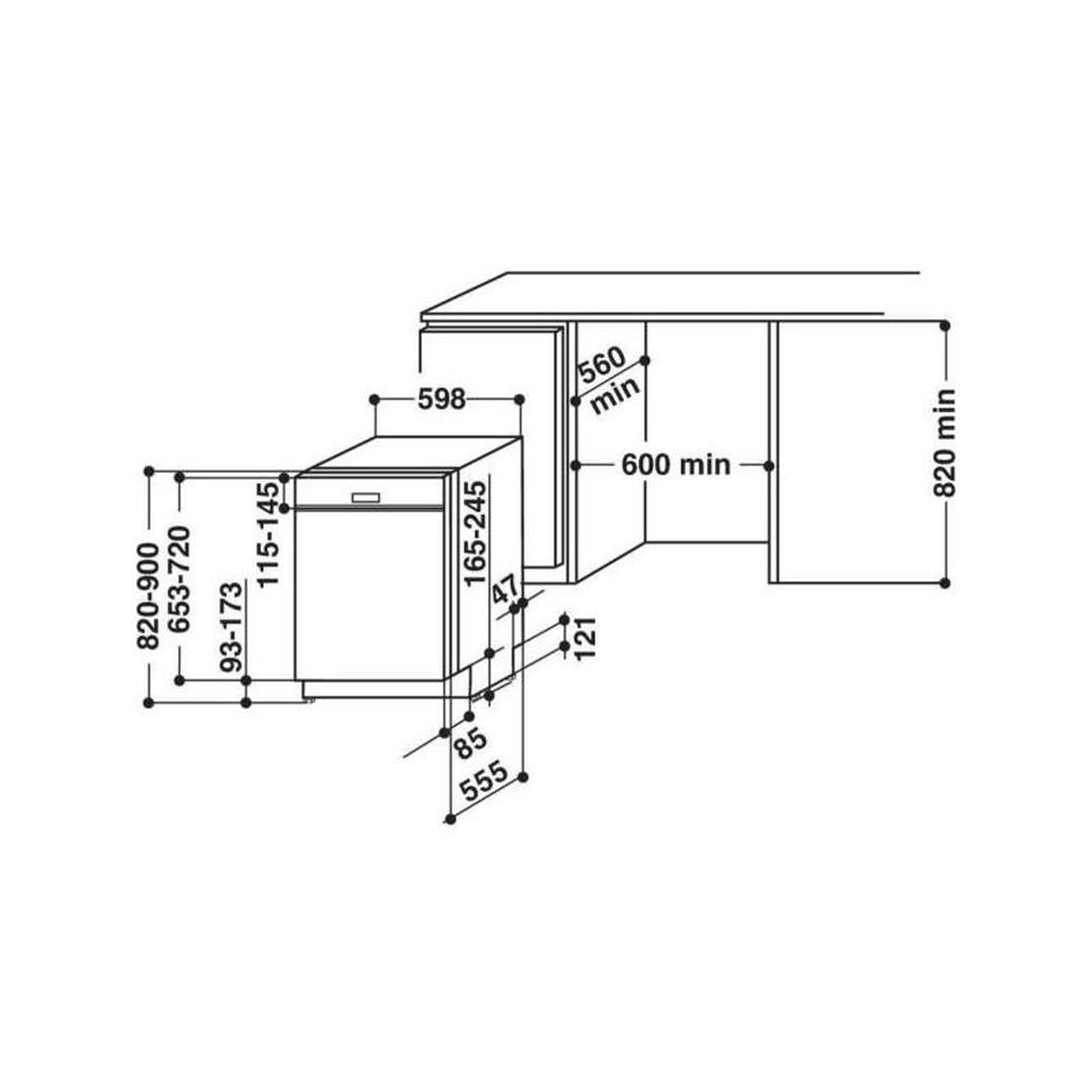 Voir la diapositive 3 : Whirlpool Lave-vaisselle 60cm 14 couverts 44db tout intégrable - wric3c34pe