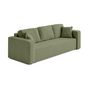 Voir la diapositive 5 : BEST MOBILIER Topaze - canapé 3 places - convertible avec coffre - en tissu bouclette