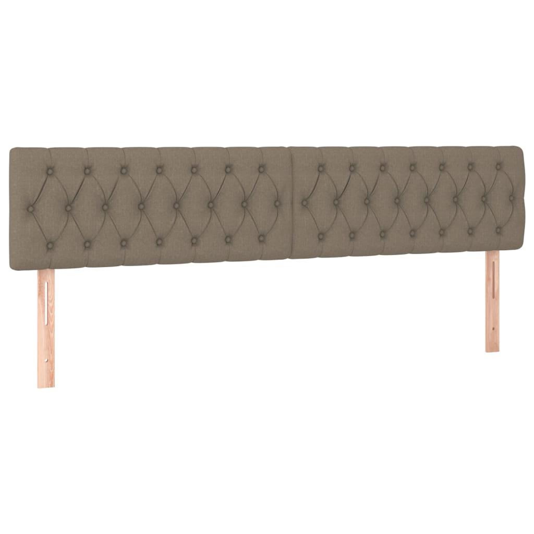 Voir la diapositive 4 : VIDAXL Tete de lit a LED Taupe 200x7x78/88 cm Tissu