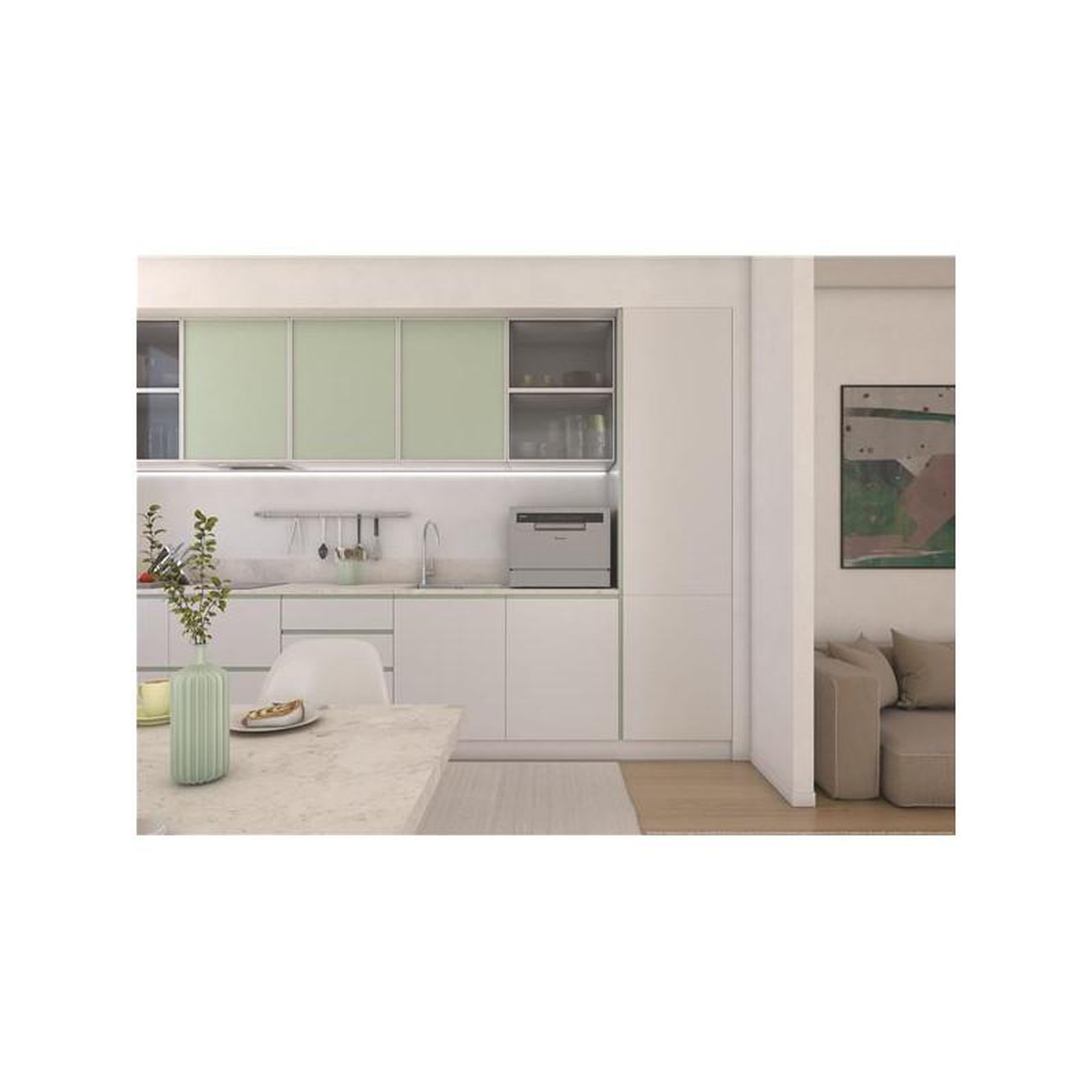 Voir la diapositive 4 : Candy Lave-vaisselle 60cm 6couverts 51db - cp6e51ls
