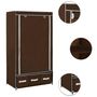 Voir la diapositive 2 : VIDAXL Garde-robe Marron 87x49x159 cm Tissu