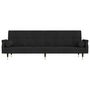 Voir la diapositive 4 : VIDAXL Canape-lit avec coussins noir velours