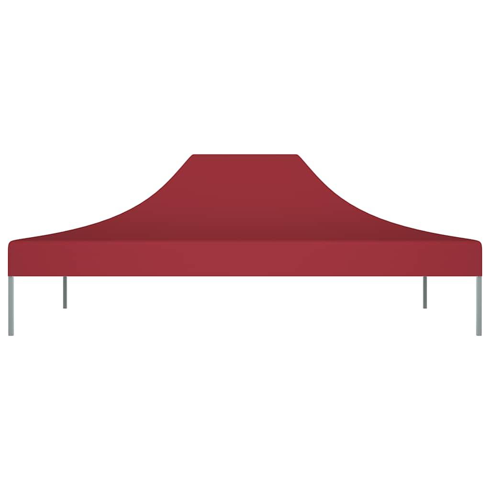 Voir la diapositive 3 : VIDAXL Toit de tente de reception 4x3 m Bordeaux 270 g/m^2