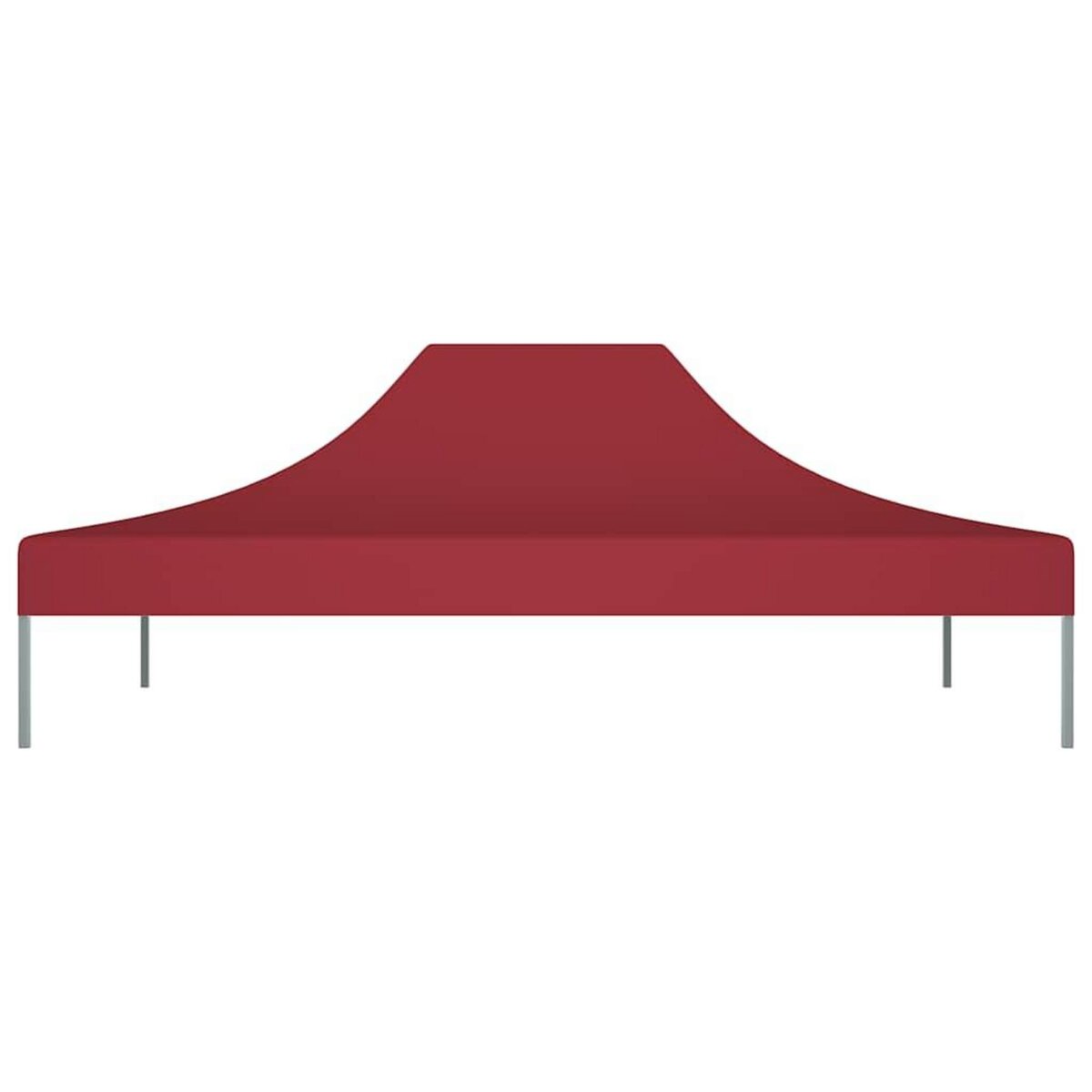 VIDAXL Toit de tente de reception 4x3 m Bordeaux 270 g/m^2
