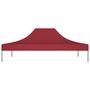 Voir la diapositive 3 : VIDAXL Toit de tente de reception 4x3 m Bordeaux 270 g/m^2