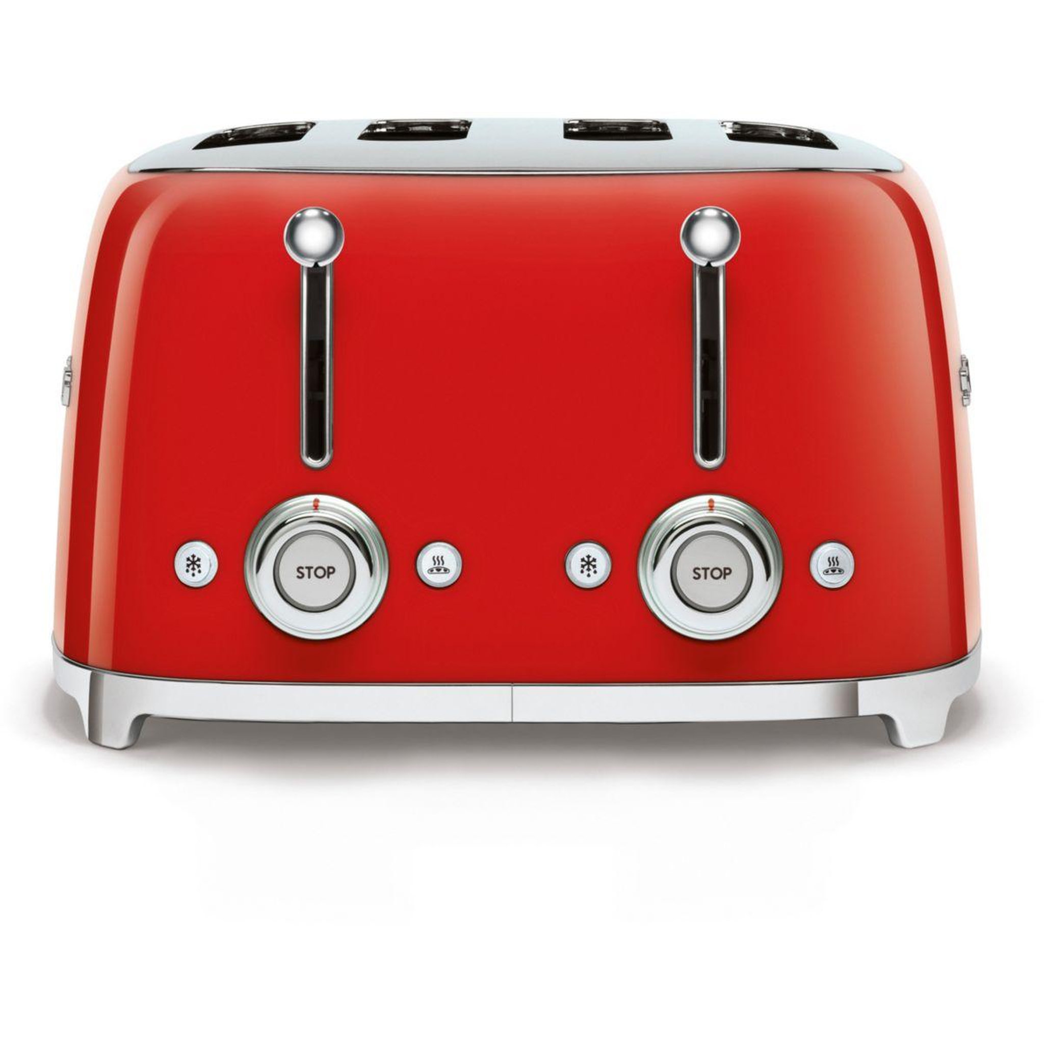 Voir la diapositive 3 : SMEG Grille-pain tsf03rdeu rouge