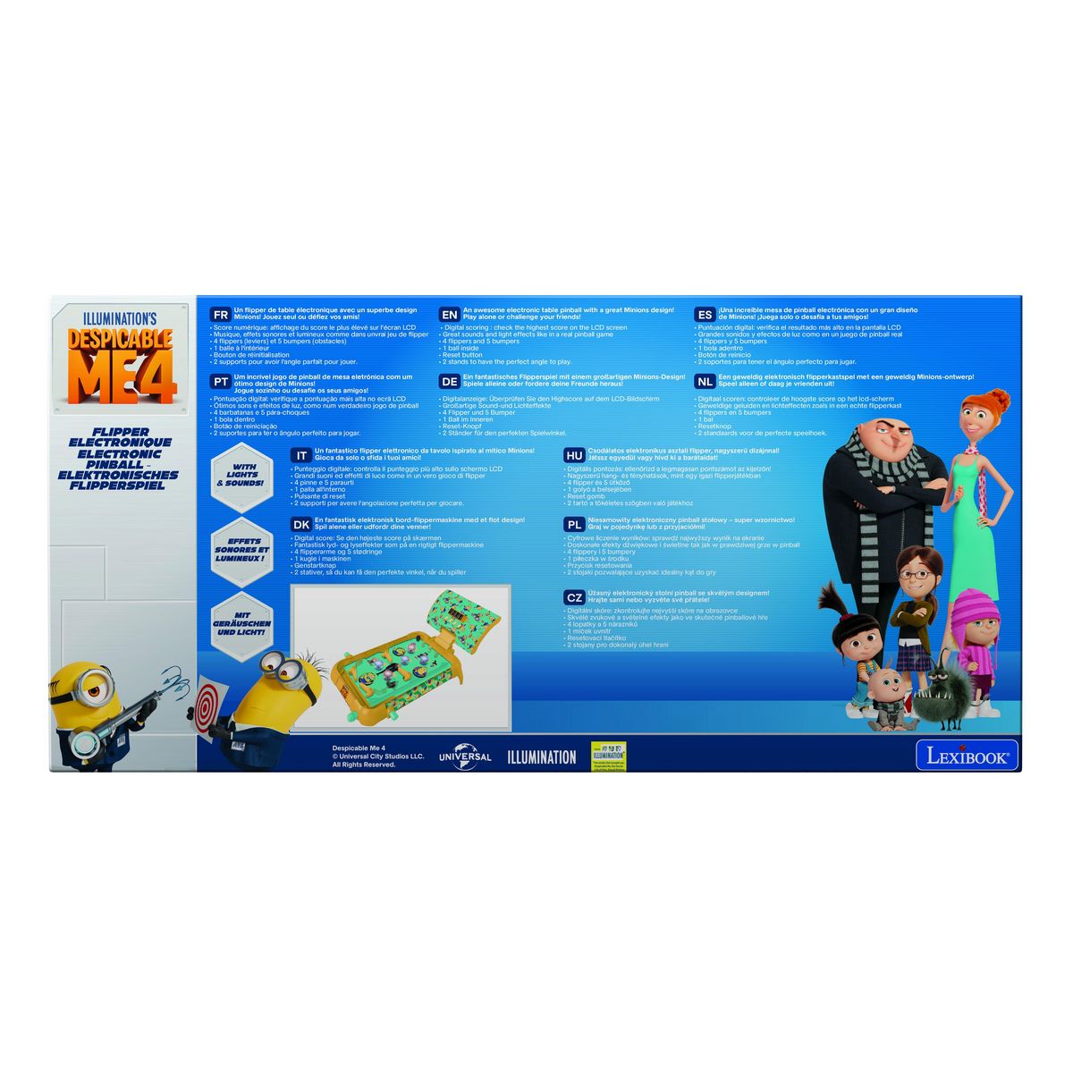 Lexibook Flipper électronique de table Les Minions