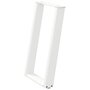 Voir la diapositive 4 : VIDAXL Pieds de table a manger forme de U 2 pcs blanc 50x(72-73) cm
