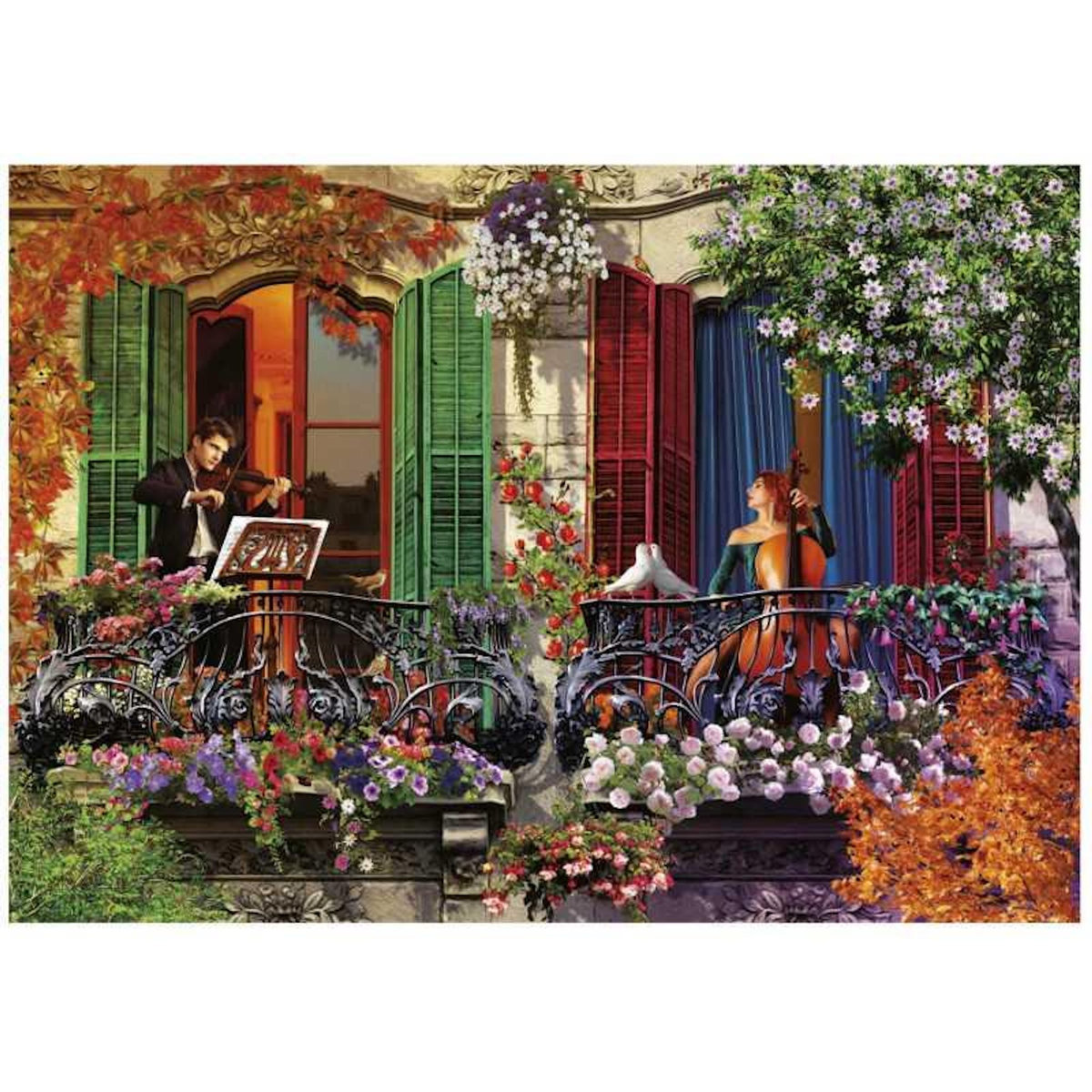 EDUCA Puzzle - EDUCA - Sérénade - 1500 pieces - 85 x 60 cm - Pour adultes - Theme tableaux