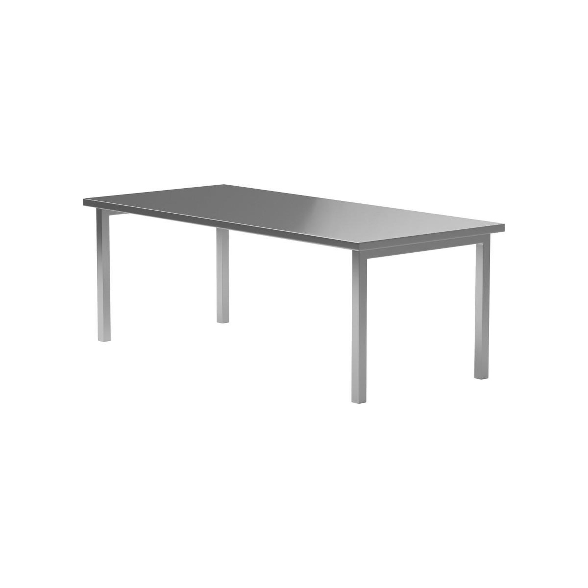 Voir la diapositive 3 : Paris Prix Table à manger en métal  cilo  210cm argent