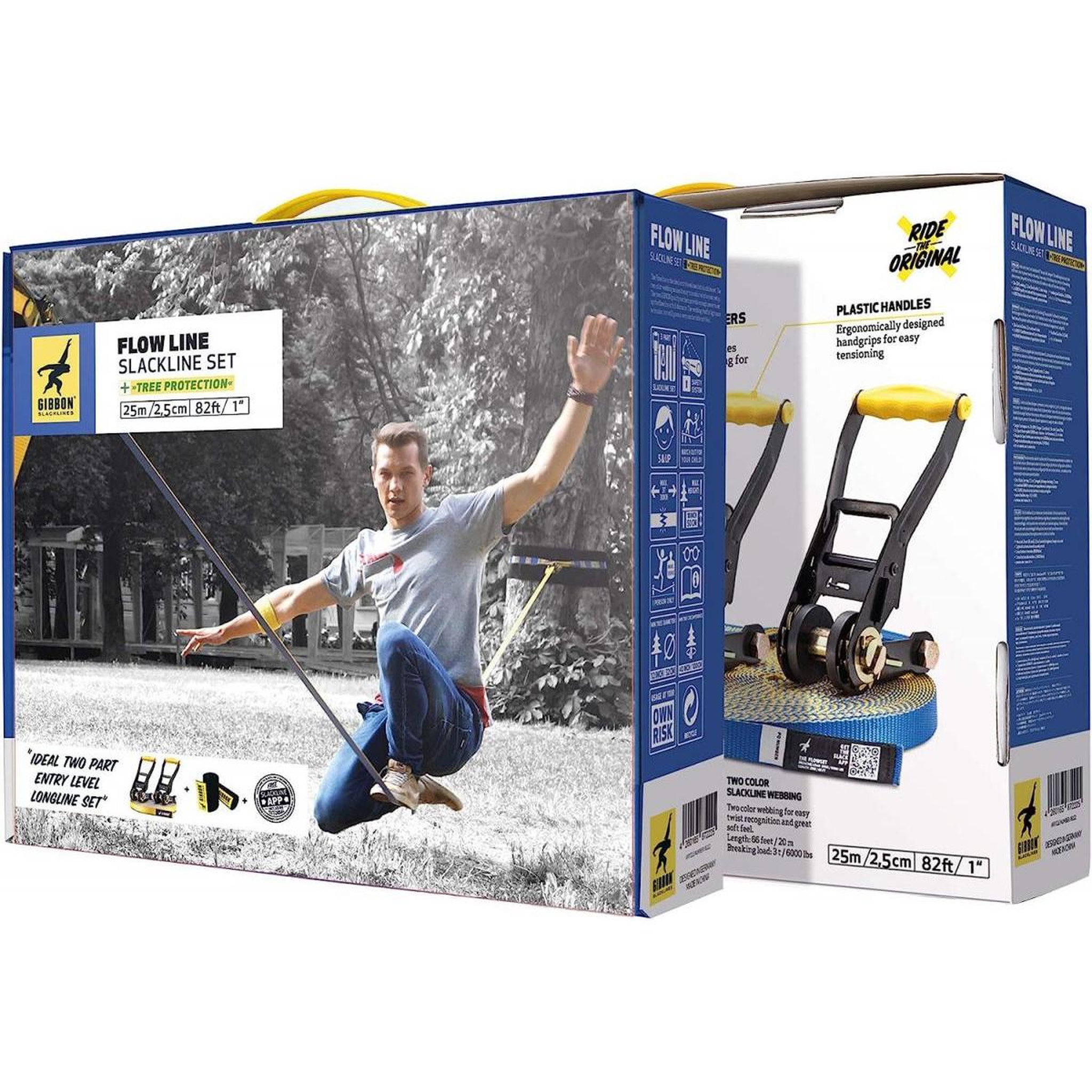 Voir la diapositive 3 : GIBBON Set Slackline Flowline -20m