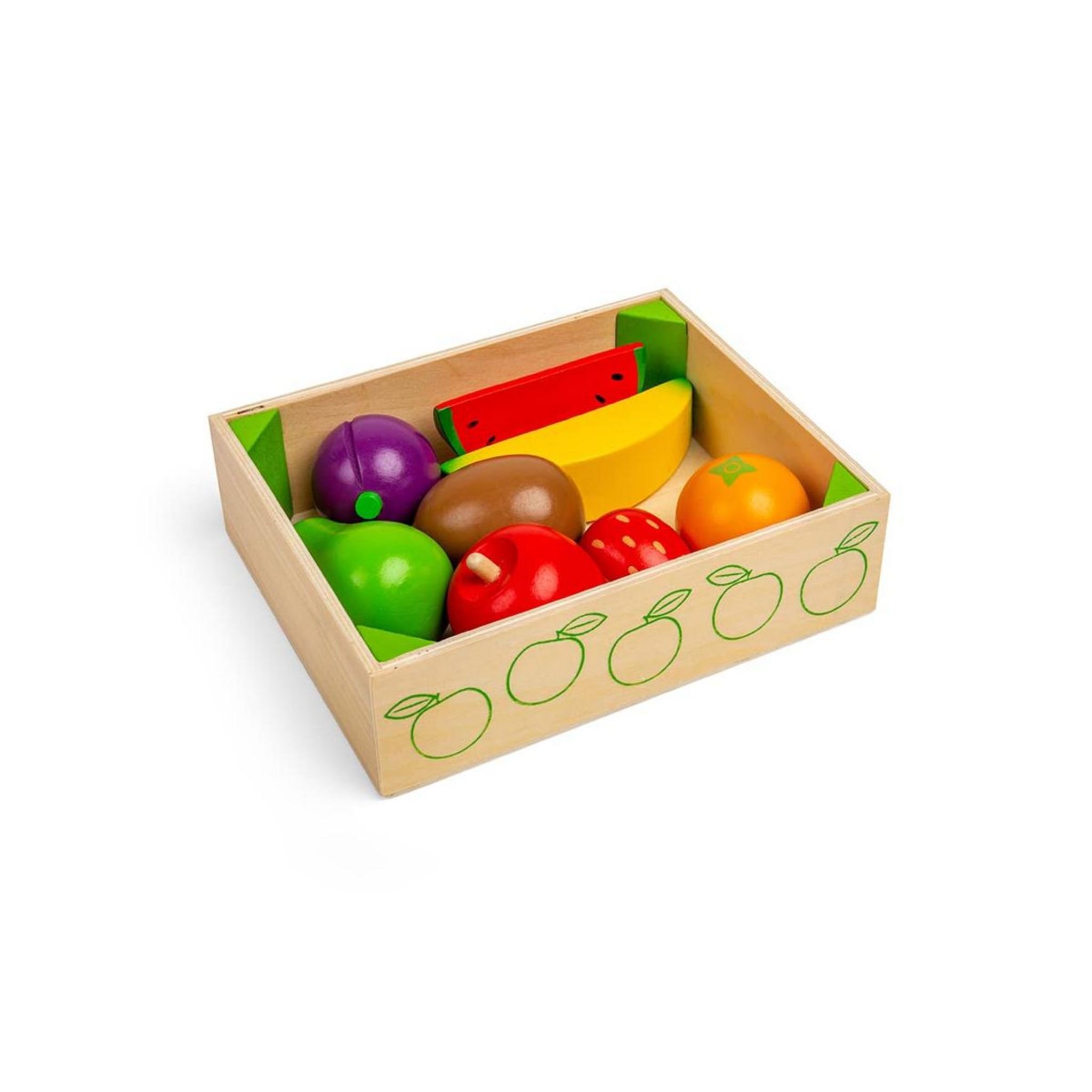 Panier de légumes en bois à découper - New Classic Toys 10589 - Dînette enfant