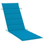 Voir la diapositive 5 : VIDAXL Chaise longue de jardin avec table et coussin Bois d'acacia