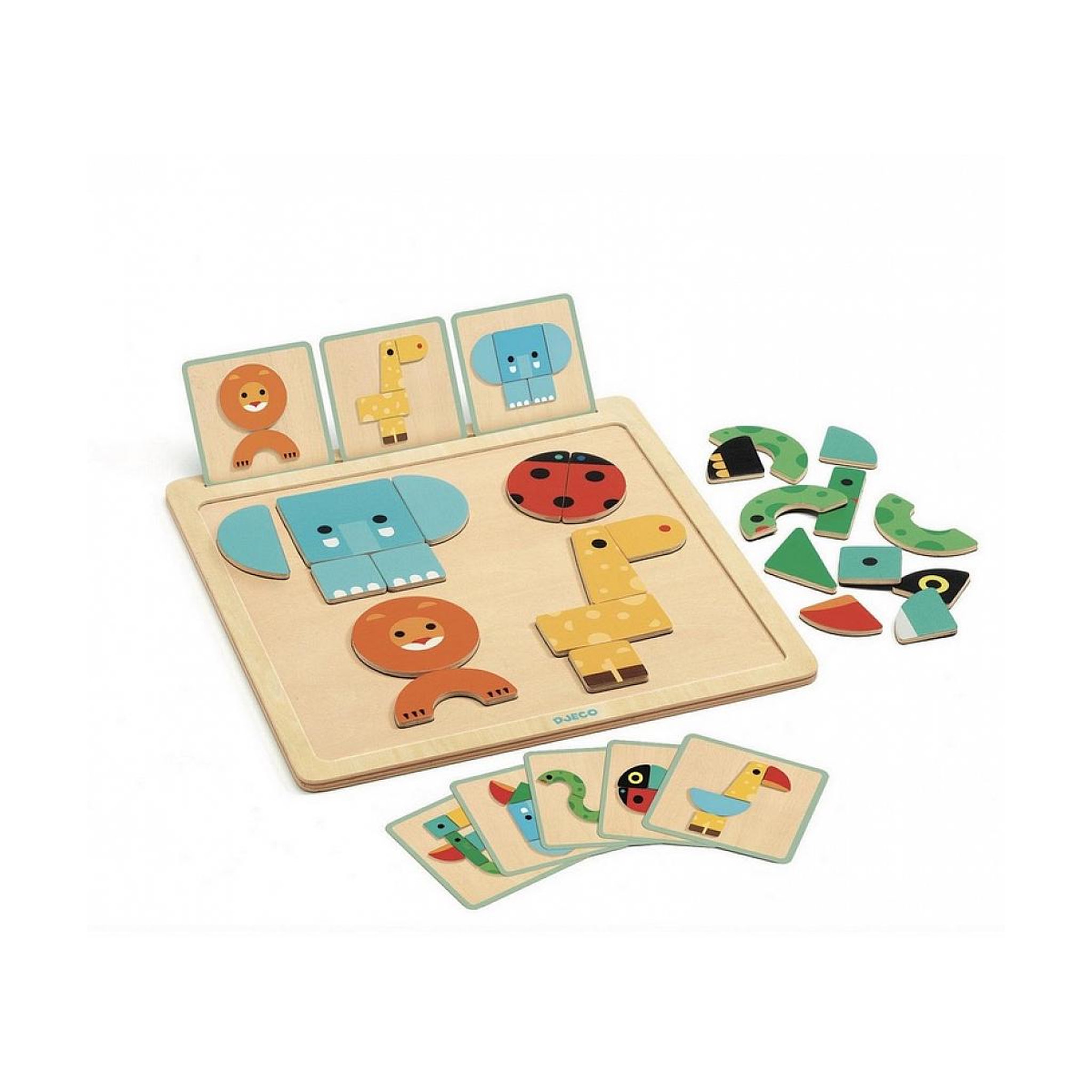 Voir la diapositive 2 : Djeco GeoBasic Tangram magnetic 1er age