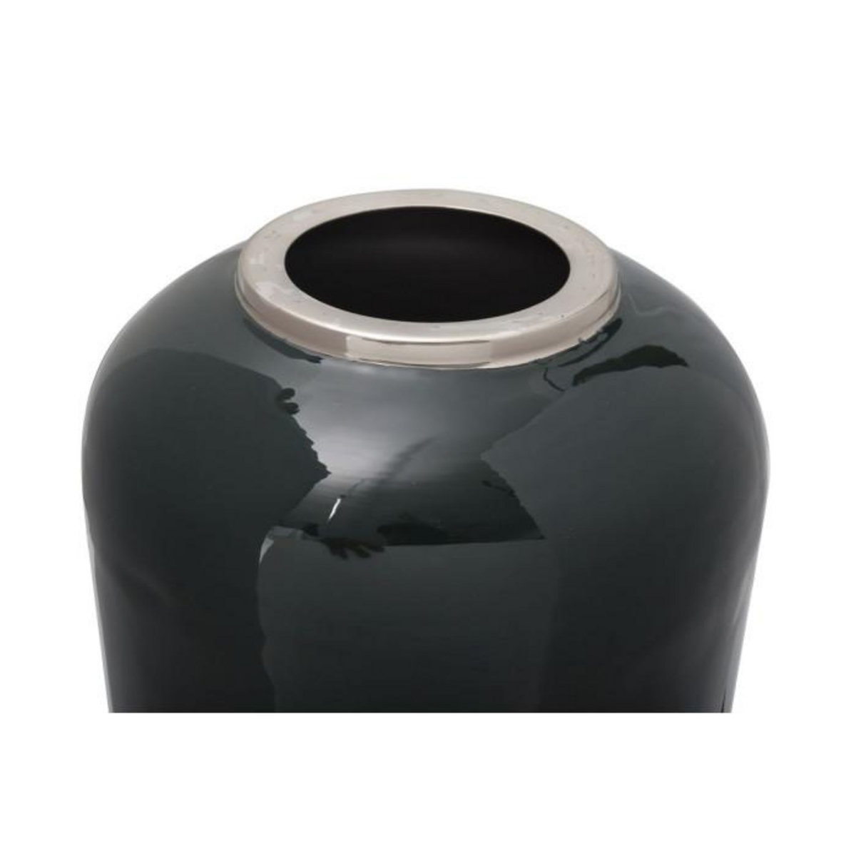 Paris Prix Vase Rond Déco  Somyu  48cm Vert & Argent