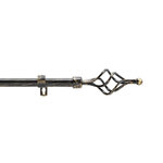 Douceur d'Intérieur Kit de tringle à rideaux extensible TWISTY. Coloris disponibles : Noir, Blanc