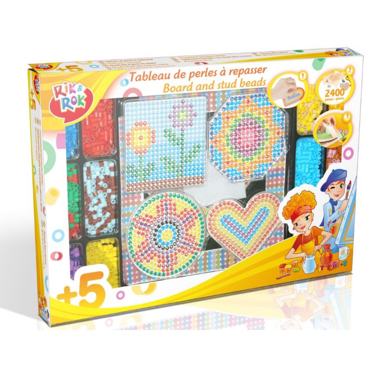 RIK & ROK Tableau de perles à repasser