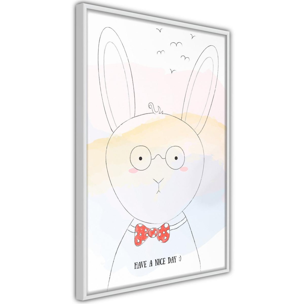 Paris Prix Affiche Murale Encadrée  Polite Bunny