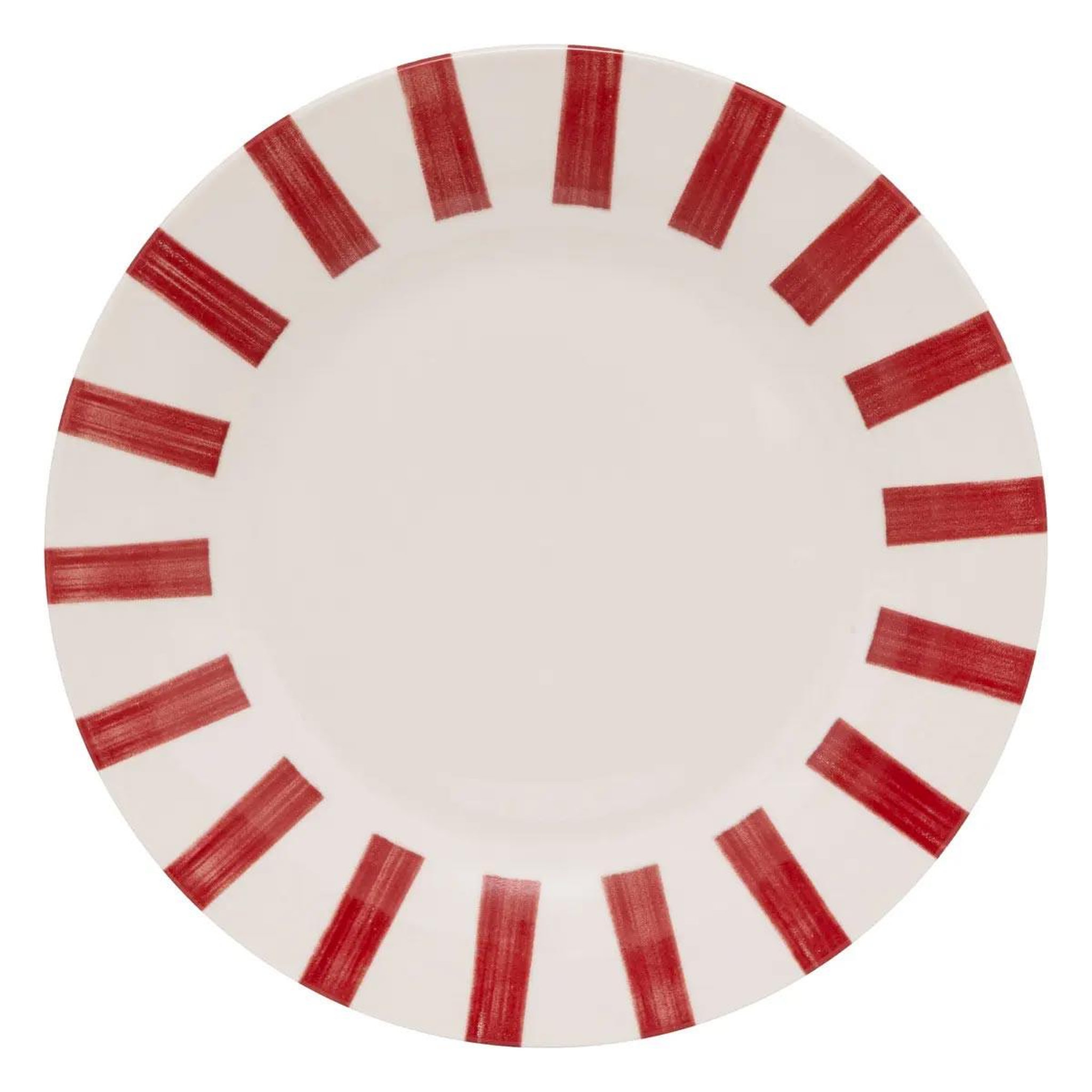 SECRET DE GOURMET Lot de 6 assiettes plates  cheri  26cm rouge