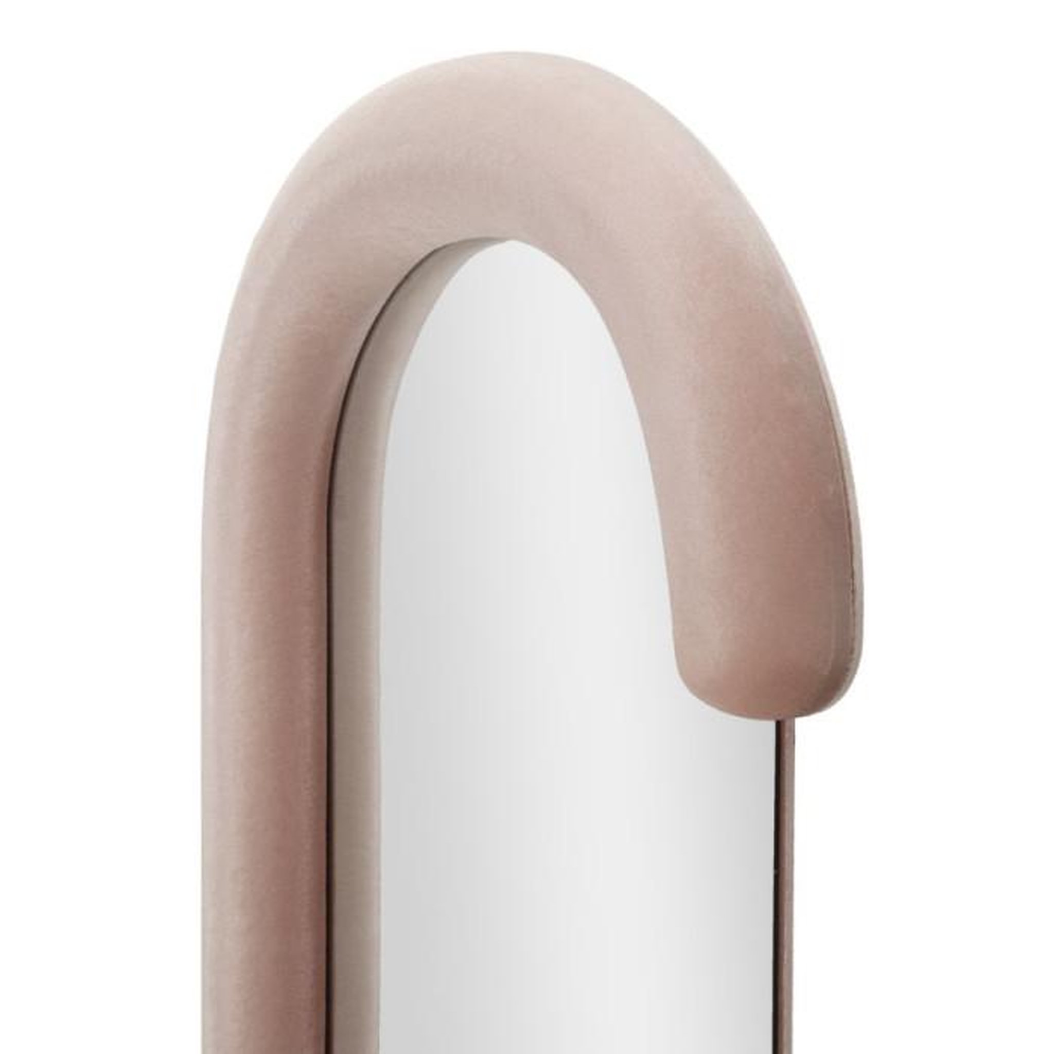 Voir la diapositive 4 : Paris Prix Miroir Mural en Velours  Chantal  160cm Rose