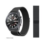 IBROZ Bracelet Samsung/Huawei 22mm Maille noir