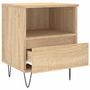 Voir la diapositive 5 : VIDAXL Table de chevet chene sonoma 40x35x50 cm bois d'ingenierie