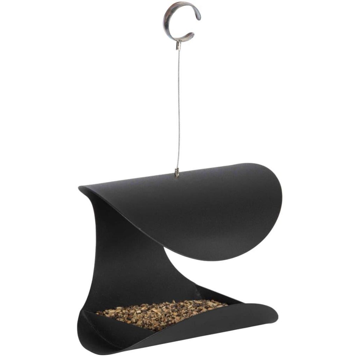 ESSCHERT DESIGN Esschert Design Mangeoire a oiseaux suspendue Noir L FB438