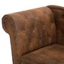 Voir la diapositive 5 : VIDAXL Chaise longue Marron Similicuir daim