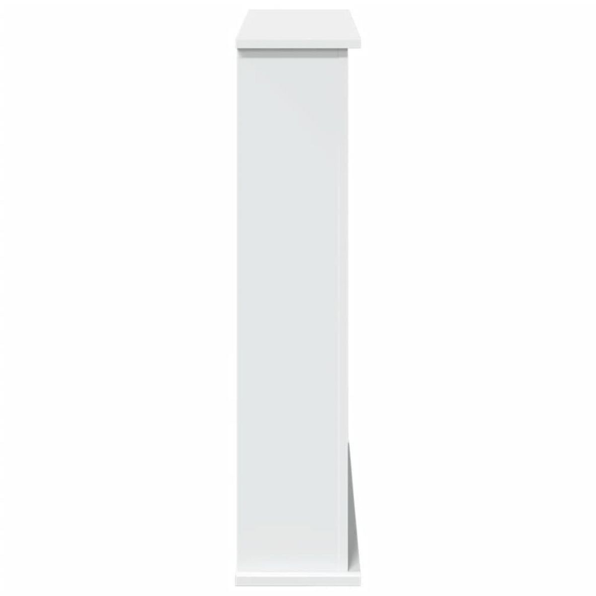 VIDAXL Cadre de cheminee blanc 75x20x87,5 cm bois d'ingenierie